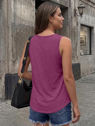 Image of AUTOMET Women's Square Neck Tank Top | Soft Lightweight Sleeveless Shirt, Loose Fit Flowy Summer Basic for Layering, Casual & Workout