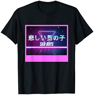 Retrowave Synthwave Japanese Streetwear Sad Boys T-Shirt