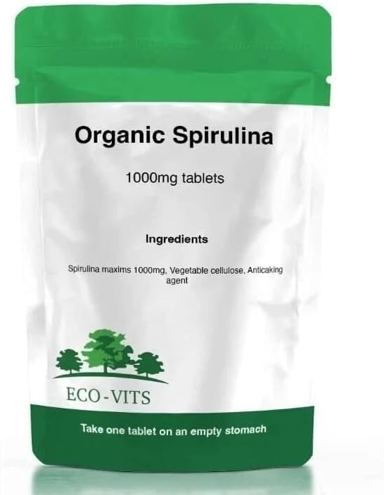 ECO-VITS Espirulina orgánica 1000 mg 240 tabletas
