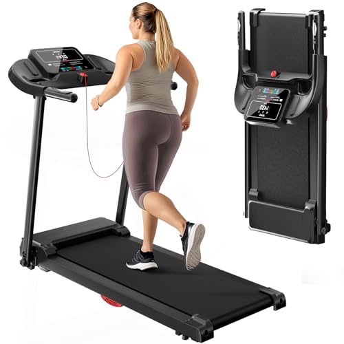 UMAY Laufband Für Zuhause Klappbar 14km/h,Laufbänder 3.0PS/2200W mit...