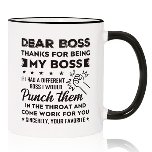 Shqiueos Funny Boss Appreciation Mug