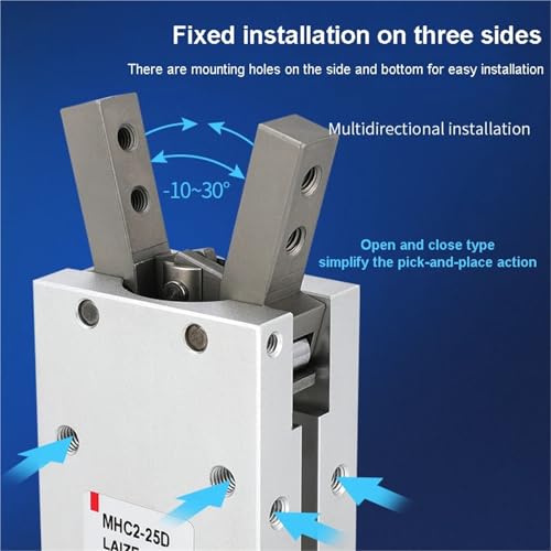 Pinza neumática angular de doble efecto MHC2-10D tipo angular 6