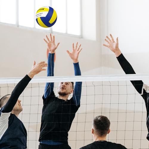 Image of RUN2PEAK Heavy Weight Volleyball Ball Official Size 5 Setter Training Volleyballs PU Practice Volley Balls for Indoor Rebounder Equipment Setters Weighted Volleyball Setting Trainer