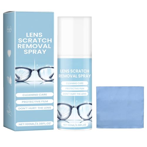 Spray de Reparación de Gafas,Líquido de Reparación de Cristales para Lentes,Cleaning Agent Removing Scratches On Eye Glass,para Compacto Hombres Mujeres Adolescentes Familia