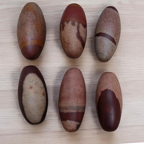 Estatua Narmada Shiva Lingam piedra 3 pulgadas miniatura 7