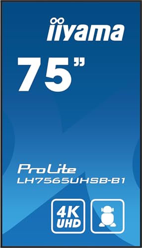 Écran IIYAMA 75' 4K UHD Dalle IPS 8ms 800cdm² HDMIDisplayPortUSB - vue 4