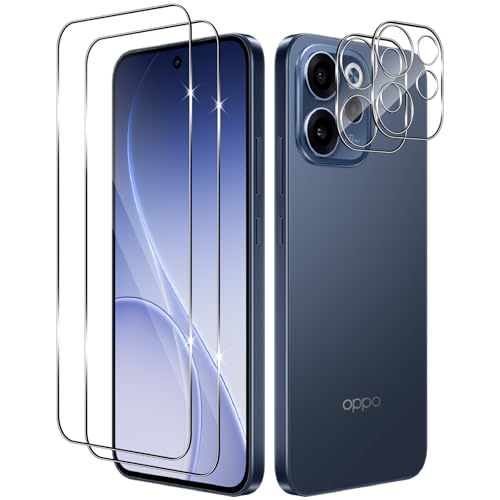 Yenwen Schutzfolie für OPPO Reno 15 FS / 15F 5G für Panzerglas, 2 Stück Panzer Glas mit 2 Stück Kameraschutz, 9H Festigkeit Schutzglas Anti-Kratzer Folie Bildschirmschutz für OPPO Reno15 FS / Reno15 F