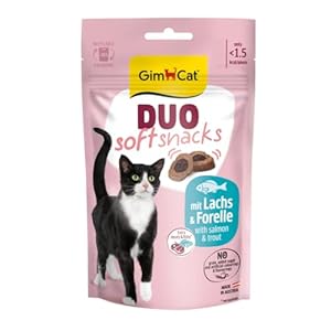 GimCat Duo Soft przekąski z łososiem