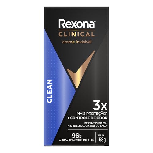 Rexona Clinical Antitranspirante Creme Clean 58G
