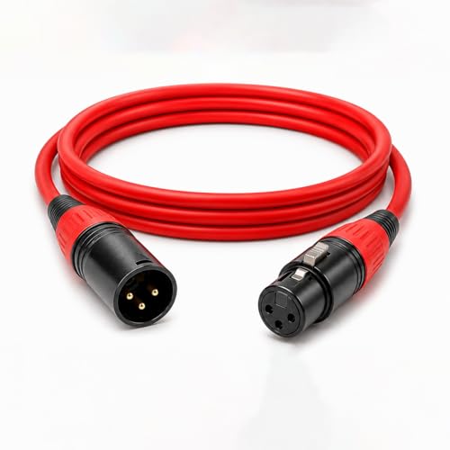 XLR Cable Male to Female 1.5 Meter, Professional 3 Pin Balanced M...
