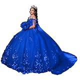 Ftupza Beaded Royal Blue Quinceanera Dresses Ball Gown with Cape Tulle Quinceañera Dress Sequins Sweet 16 Dresses Luxury Vestido De 15 Años 2