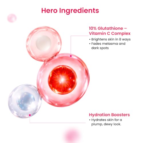 Image of Foxtale 10% Vitamin C-Glutathione Brightening Face Serum for Glowing Skin, Treats Dark Spots, Pigmentation & Dullness, Beginner & Sensitive Skin Friendly | All Skin Types | Women & Men (2 x 10ml each)