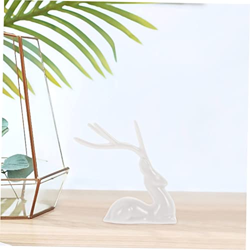 Statue de renne décorative compacte pour meuble et étagère - 6