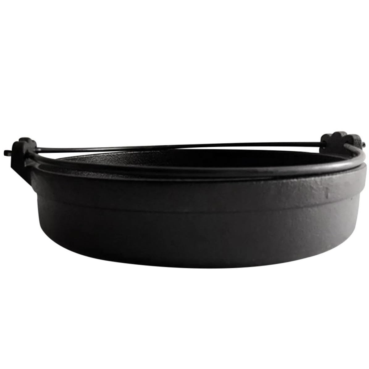 Pot Fondue Chinoise Noir Facile à Entretenir avec Poignées Épaisses pour Sukiyaki