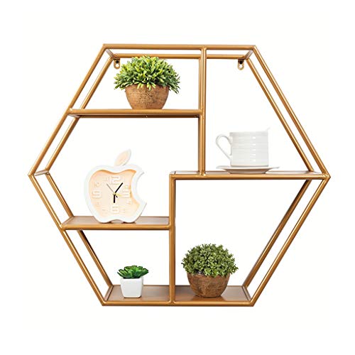 Xue Ronga Plant Stand Flower Stand Nordic Wall Wrought Iron Wall Hanging Decoration Living Room Kitchen (Color : A)