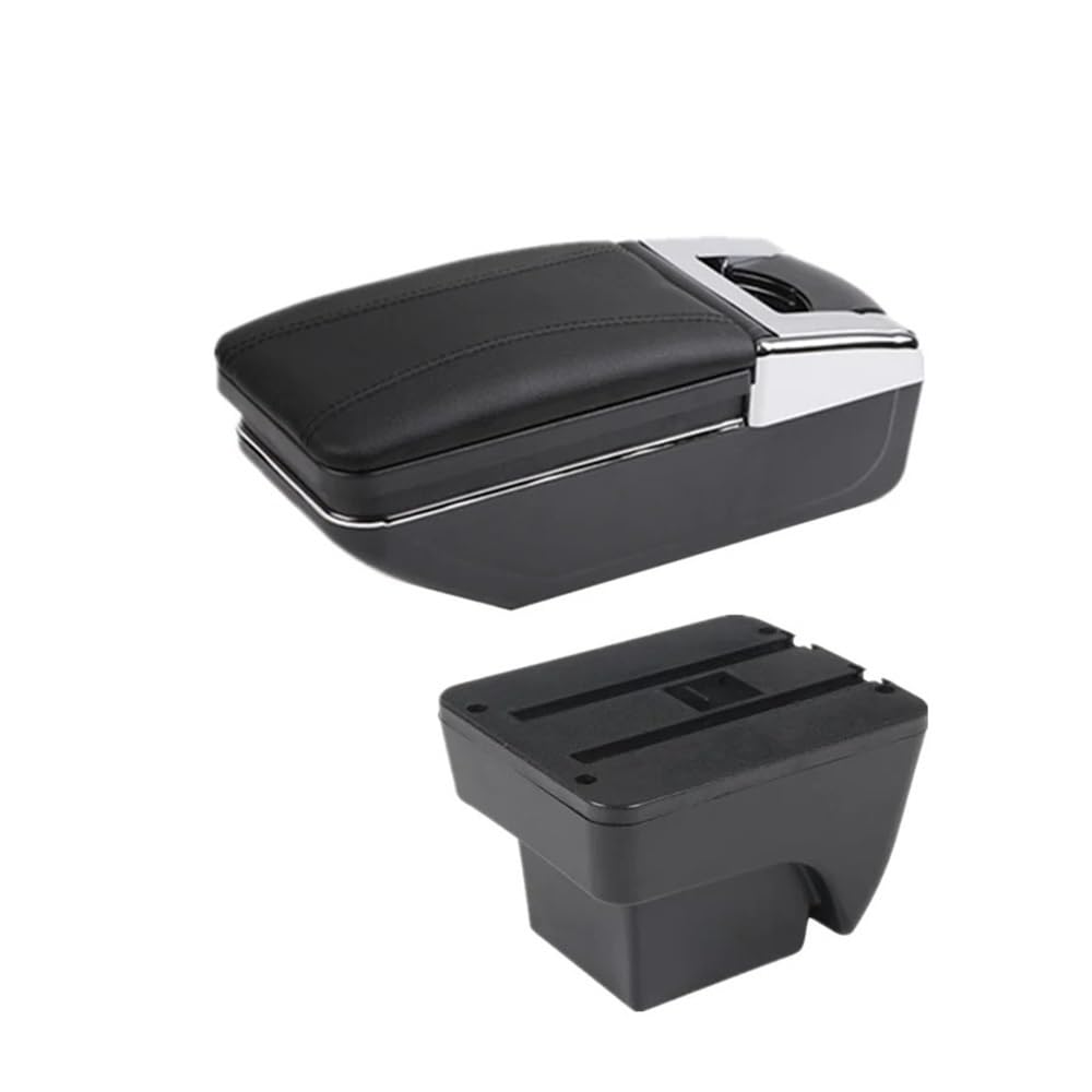 Yulegudi A Black Line No Usb Car Armrests For Seat For Ibiza 6J For 6L 2018-2025