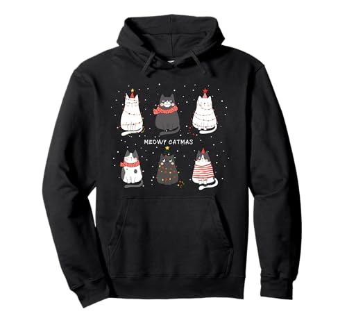 Süße Katzen Xmas Kätzchen Weihnachtsoutfit Damen Weihnachts...