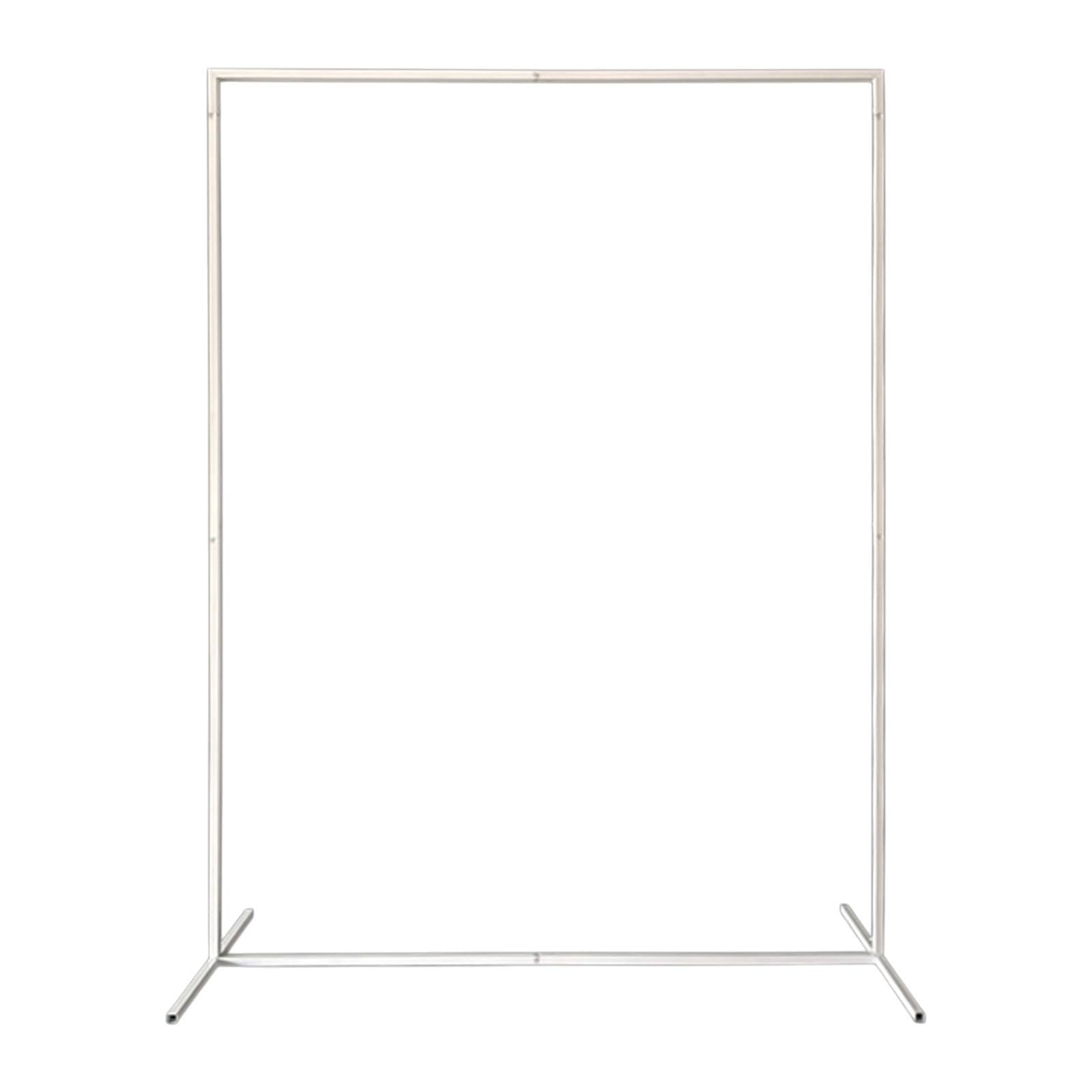 Metal Arch Backdrop Stand, Balloon Arch Stand, Minimalist Wedding Arch Frame for Ceremony, Birthday, Graduation, Indoor- 銀