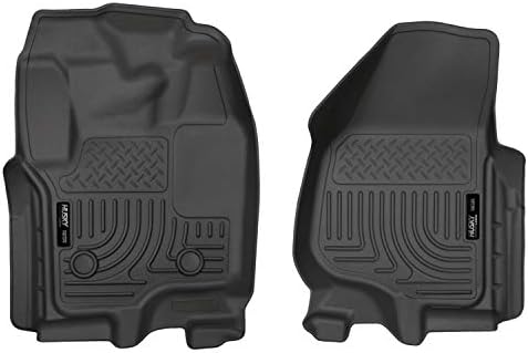 Husky Liners Weatherbeater | Fits 2012 - 2016 Ford F - 250/F - 350/F - 450 Super Duty Super & Crew Cab, Front Floor Liners - Black, 2 pc. | 18701