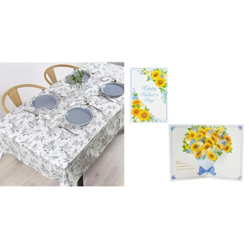 �y���̓��Z�b�g�z�X�^�C���f�R�[��(STYLE Decor) �e�[�u���N���X ���~�l�[�g �r�j�[�� �h�� �k�� 120cm×150cm ������� ���C���b�N ���m�N���[�� W4804300+�T�����I ���b�Z�[�W�J�[�h ���̓� �����ɗ��̉ԑ�