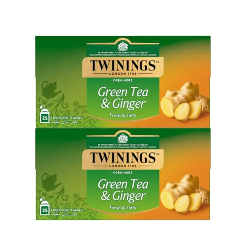 Twinings Ginger Green 2 x 25 Tea Bags
