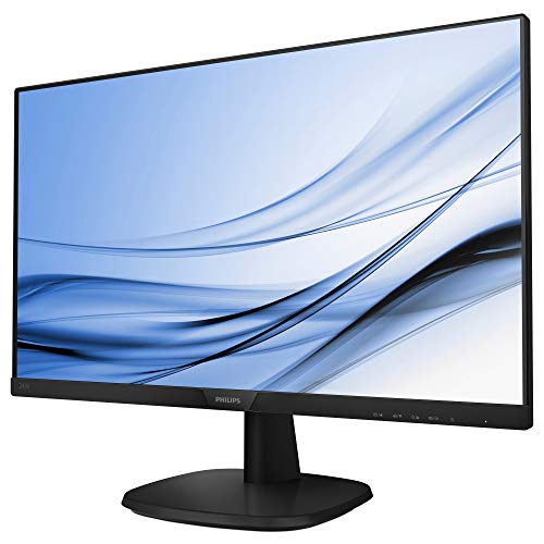 Philips 243V7QDAB - 24 Inch FHD Monitor, 75Hz, 4ms, IPS, Speakers , Smart Image, Narrow Border, LowBlue Mode (1920 x 1080, 250 cd/m², HDMI/VGA/DVI)