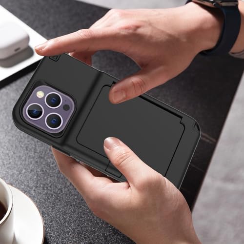 Étui iPhone 15 Pro protégeant des chutes avec rangement de cartes - 4