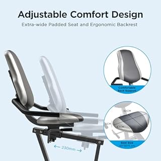 JLL Exercise Bike for Home Use, Magnetic Recumbent Exercise Bike for Seniors, Smart Bluetooth Compatible with Exclusive SunnyFit App, Indoor Stationary Bike with LCD Display