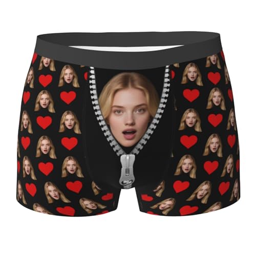 Custom Boxers Briefs for Men - Personalized Underwear with Your Photos - Valentine's Day Gifts