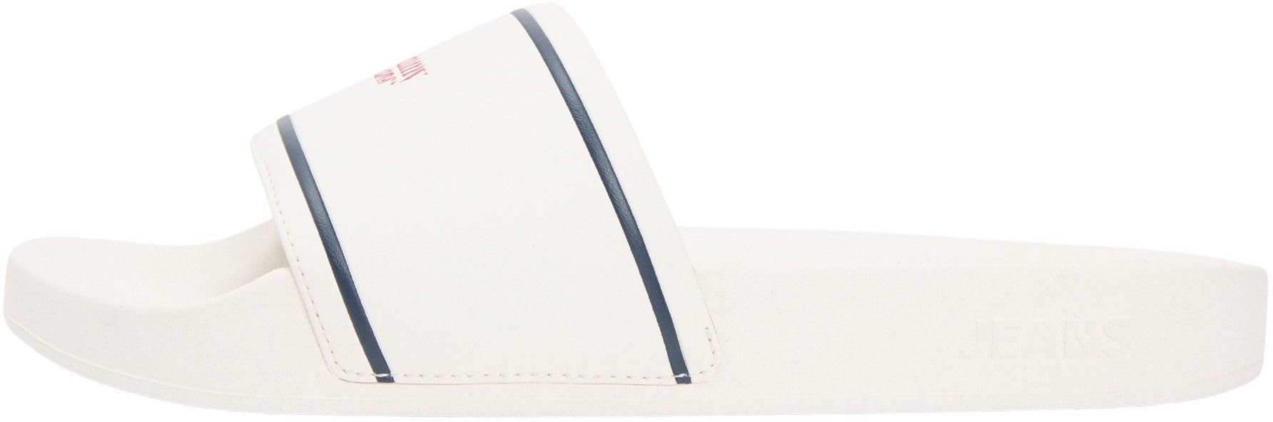 Tommy Hilfiger Women's White Logo Contoured Pool Slides