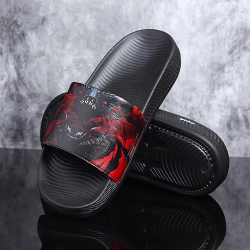 Image of YOHO Sliders for Men | Comfortable and Lightweight Slides | WB Cartoon & Comic Characters: Batman,Superman,Tom & Jerry,Rick & Morty,Big Bang Theory, Friends and Scooby Doo for Boys