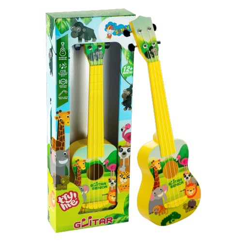 Sunny Space Explorer Musical Guitar for Kids – with Metal Keys & Learning Notes | Fun & Educational Toy for Toddlers (12 Months+)|Yellow-picture-11