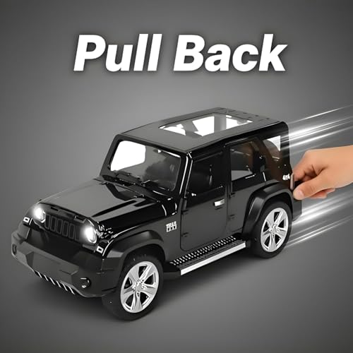Image of Thar Roxx Diecast Car Model 1:32 Scale | Metal Pull Back SUV Toy | Openable Doors Off Road 4x4 Car Collectible | Toy for Kids Boys & Girls | Birthday Gift (Colour as a per Stock)
