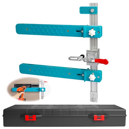 Drawer Slide Jig with Toggle Clamp & Magnetic Arm Precision Cabinet Tool