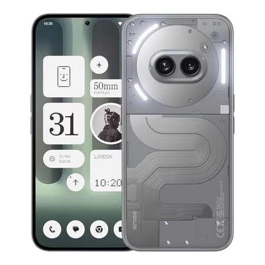 Nothing Phone (2a) Plus 12+256GB - Handy ohne vertrag mit 50-MP-Frontkamera, 50-W-Schnellladefunktion, OS 2.6 - Grau