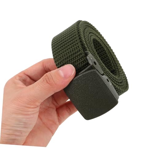 BESTYASH 4pcs Men Tactical Belt Belt Police Construction Outdoor Hiking Canvas Nylon Web4