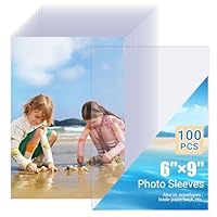 Pack Of 100 Photocard Sleeves - 5x7 Inch (13x18cm) Clear Photo Sleeves, Plastic Sheet Protectors For Photos, Postcards & Recipes, Acid-Free, Archival - View #9