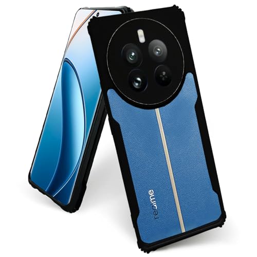 Image of AIBEX Crystal Clear Back Cover Case for Realme P1 Pro 5G / Realme 12 Pro 5G / Realme 12 Pro Plus 5G | 360 Degree Protection | Shock Proof Design | Transparent Back Cover Case (PC & TPU, Black Bumper)