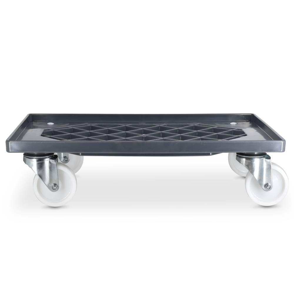 Erre4M Carrello porta casse, Carrello cassette pizza, Carrello in plastica porta ceste con griglia cm 60x40