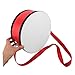 Parliky 1 Set Marching Snare Drum Red Drum with Strap Drumsticks for Preschool Musical Education and Teamwork Performances