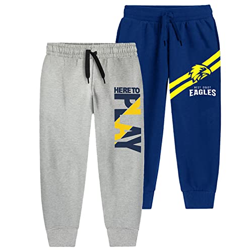 Image of Trampoline Kids Cotton Blend Trackpants Pack of 2 with Drawstrings & Ribbed Cuffs | Vibrant Printed Joggers for Boys & Girls | Soft Waistband & Side Pockets | Everyday Comfy Wear