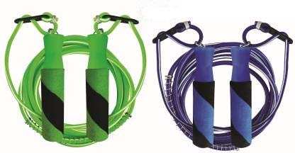 Liffo® Skipping Rope combo for Gym Training, Exercise and Workout pack of 2 (Green,Blue) (B07V53T35Z) Amazon Price History, Amazon Price Tracker