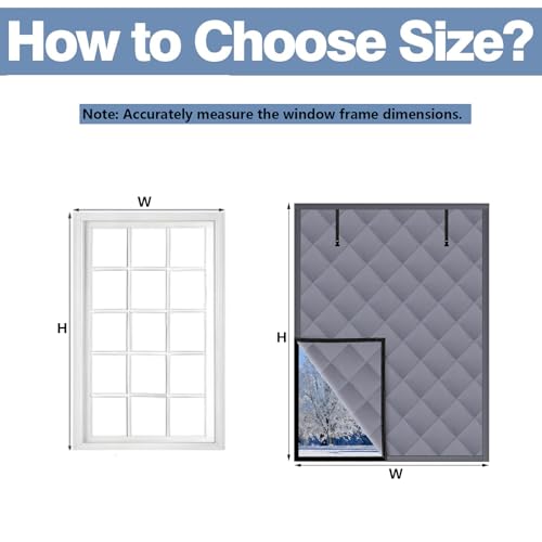 Image of Pet Room Window Insulation,61x70.8in Durable Cover,Chew Resistant Oxford Cloth,Temperature Regulation for Dog Rooms and Cat Enclosures