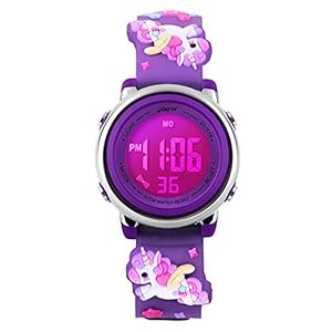 Kinderen Horloges Kinderen Sport Waterdichte 3D Leuke Cartoon Digitale 7 Kleur Lichten Polshorloge voor Jongens Meisjes