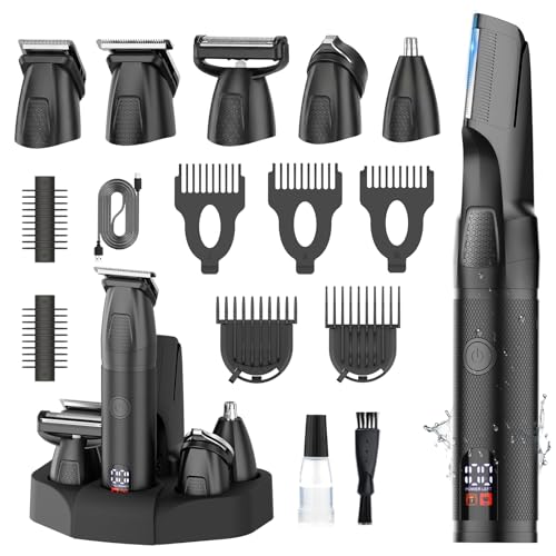 Manscape Body & Beard Trimmer for Men, 6-in-1 Electric Razor