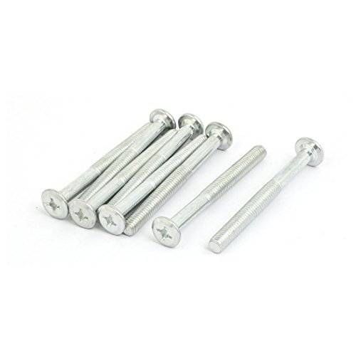 Aexit M6×60�~�����[�g��38�~�����[�g�������O�X���b�h�g���X�w�b�h�˂��x�r�[�x�b�h�t�B�b�e�B���O8�{(M6 x 60mm filetage partiellement vis ? t?te bomb?e Raccords lit 8pcs