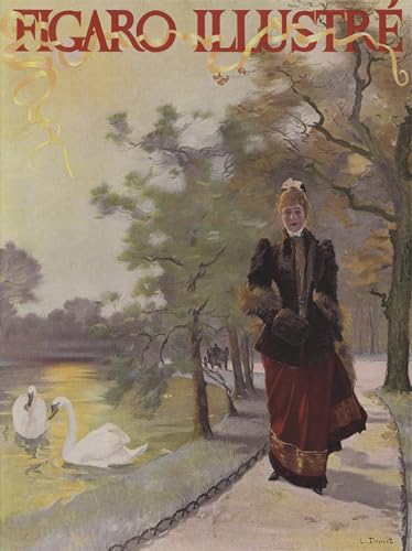 Affiche Toile Figaro Illustre Henri Lucien Doucet portrait d'art pour décoration murale 60x90cm