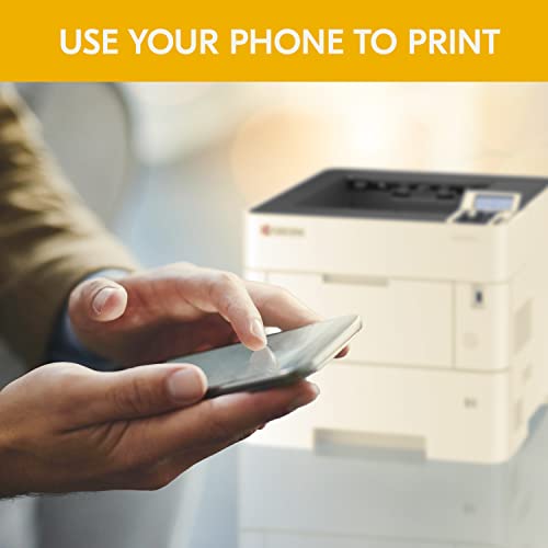 KYOCERA ECOSYS PA5000x Monochrome Laser Printer, 52 ppm, 600 x 600 dpi and Up to Fine 1200 dpi, 600 Sheet Tray, 100 Sheet MPT, Duplex, 5 Line LCD w/Hard Key Panel, Gigabit Ethernet, USB, 512 MB