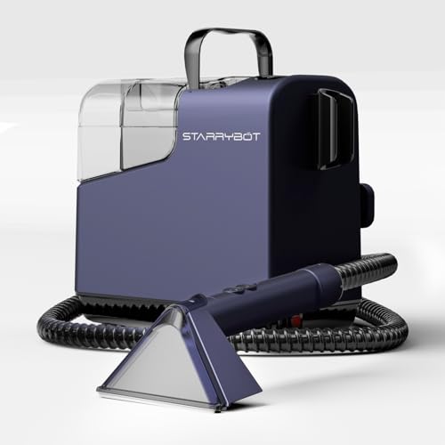 Starrybot Portable Carpet&Upholestery Cleaner Machine with Steam and Heating Techology for Pet, Couch, Car, Spot Cleaner for Stair/Furniture