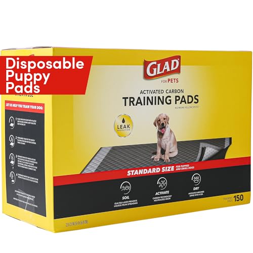 Glad for Pets Black Charcoal Puppy Pads